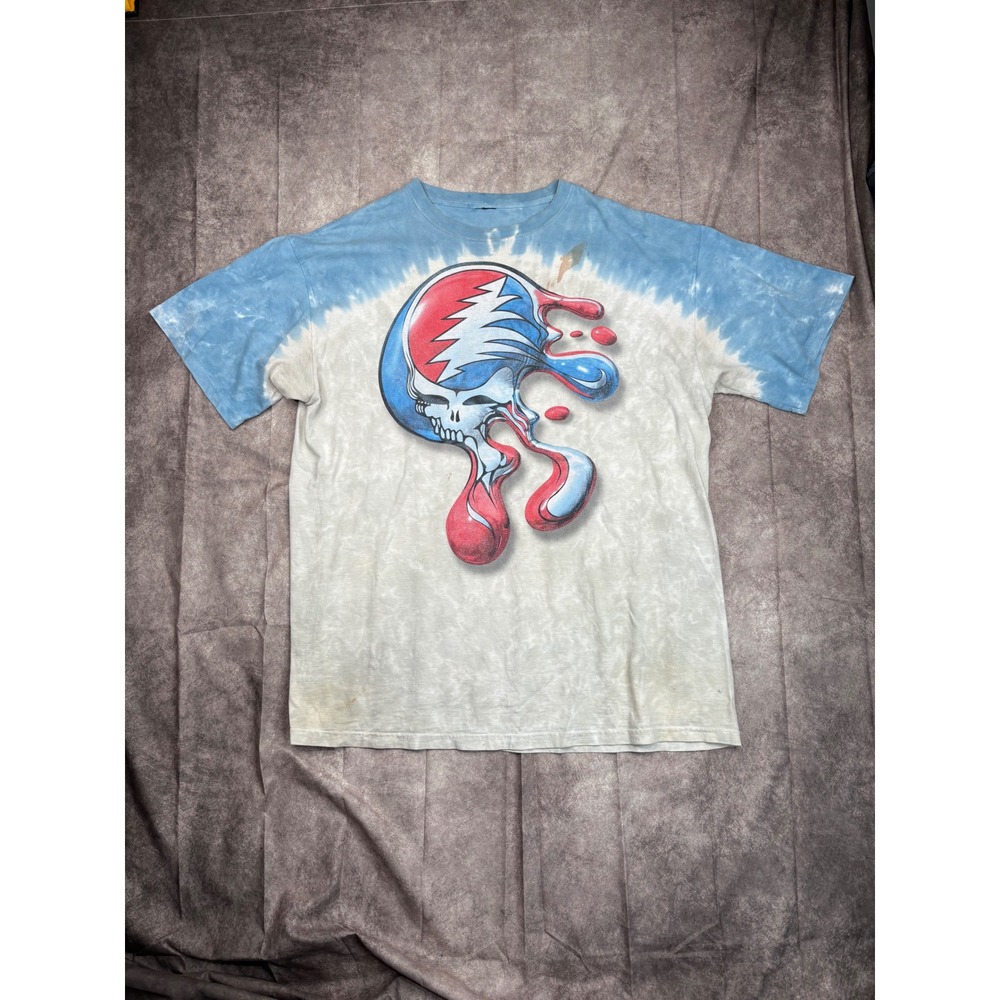 Vintage Grateful Dead Liquid Blue 2000 Size 2XL Steal Melt Your Face T-Shirt AOP